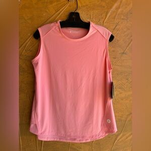 NWT COOLIBAR Sleeveless UPF 50+ sun protection Coral/Peach Tank Top Size Medium